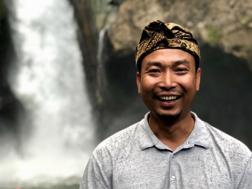 Putu Ben, svensktalande guide på Bali