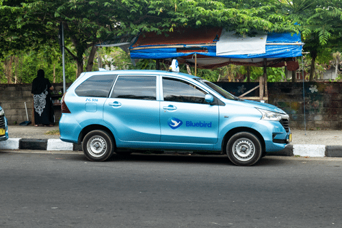 Bluebird taxi på Bali